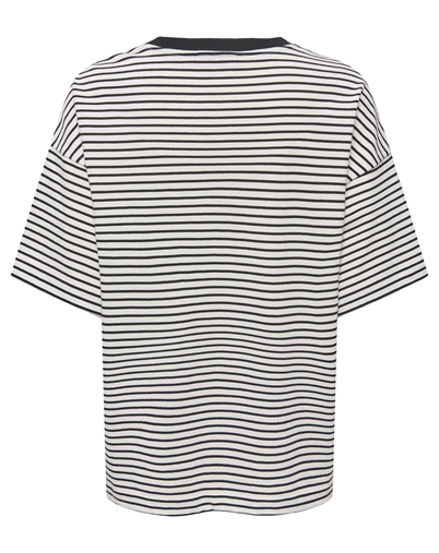 Only - ONLLisa T-shirt - Cloud Dancer/Thin Black